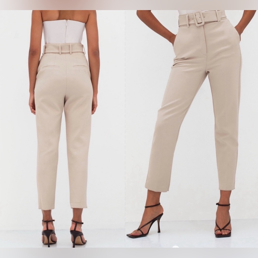 NWOTS Ten by Babaton Supernova Belted Slim leg Pant  Sz 0